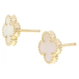 Van Cleef & Arpels-Van Cleef & Arpels Sweet Alhambra Clip Earrings-Yellow