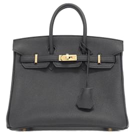 Hermès-Hermes Birkin 25cm Handbag-Black