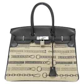 Hermès-Hermes Birkin Deschenes 35cm Handbag-Black,Other