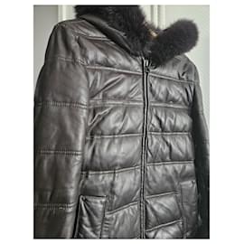 Apostrophe-Coats, Outerwear-Dark brown