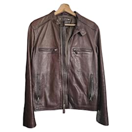 Coach Leather Jacket Dark Brown Dark brown