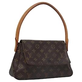 Louis Vuitton-LOUIS VUITTON Monogram Mini Looping Shoulder Bag M51147 LV Auth 115355-Monogram