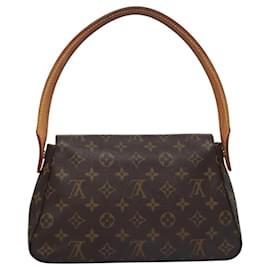 Louis Vuitton-LOUIS VUITTON Monogram Mini Looping Shoulder Bag M51147 LV Auth 115355-Monogram