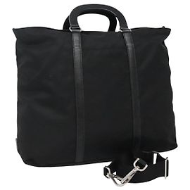 PRADA Handtasche Nylon 2-Wege Schwarz Auth ki5424 Schwarz