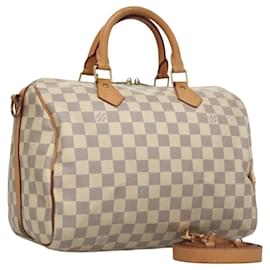 Louis Vuitton-LOUIS VUITTON Damier Azur Speedy Bandouliere 30 Hand Bag 2way N41052 Auth 114352-Other