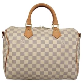 Louis Vuitton-LOUIS VUITTON Damier Azur Speedy Bandouliere 30 Hand Bag 2way N41052 Auth 114352-Other