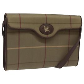 Autre Marque Borsa a Spalla Burberrys Nova Check in Tela Beige Auth bs22474 Beige