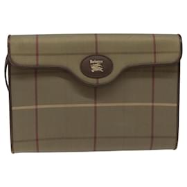 Autre Marque-Burberrys Nova Check Shoulder Bag Canvas Beige Auth bs22474-Beige