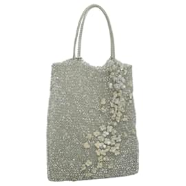 Autre Marque-ANTEPRIMA Hand Bag Vinyl Silver Auth am7608-Silvery