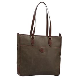 Bolsa Tote GUCCI em lona caqui 002 39 0149 Auth th5601 Caqui