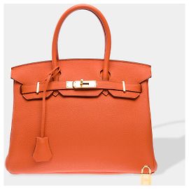 Hermès Bolsa HERMES Birkin 30 em Couro Laranja - 102531 Laranja