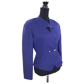 Giacca viola degli anni '80 di Thierry Mugler Viola scuro