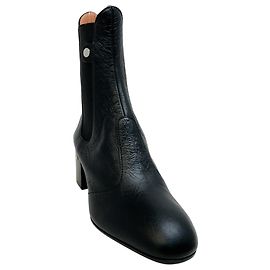 Laurence Dacade Black Leather Angie Ankle Boots Black