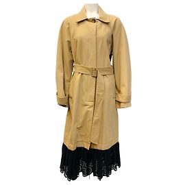 Trench coat khaki Sea New York com acabamento em renda Bege
