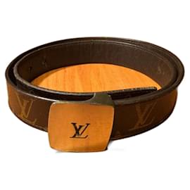 Louis Vuitton-Belt LV (VINTAGE 2005) Model: M6888U CE.LV CUT PB-Brown
