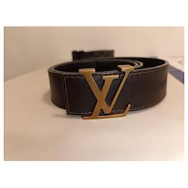Louis Vuitton-Cintos-Castanho escuro