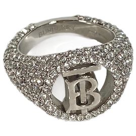 Silberner Ring mit Strass von Burberry Silber