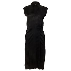 Alexander Wang Abito midi a righe T di Alexander in rayon nero Nero