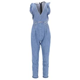 Autre Marque-Philosophy di Lorenzo Serafini Denim Jumpsuit in Light Blue Cotton-Blue,Light blue