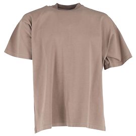 Camiseta básica de gola redonda Balenciaga em algodão marrom Marrom Vermelho