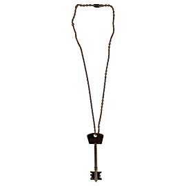 Collar llave BB Balenciaga en metal dorado Dorado