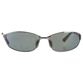 Balenciaga BB0336S Cat-Eye Sunglasses in Silver Metal Grey