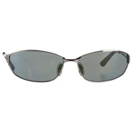 Balenciaga- Balenciaga BB0336S Cat-Eye Sunglasses in Silver Metal-Grey