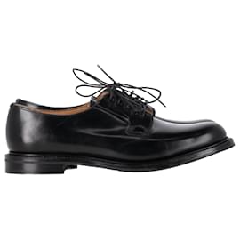 Church's-Church's Shannon Derby Shoes in Black Leather-Black