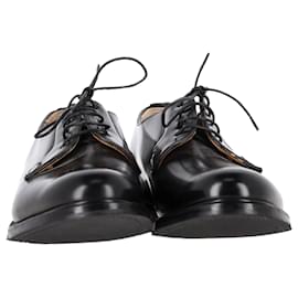 Church's-Church's Shannon Derby Shoes in Black Leather-Black