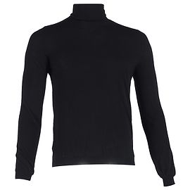 Gucci Rollkragenpullover aus schwarzer Wolle Schwarz