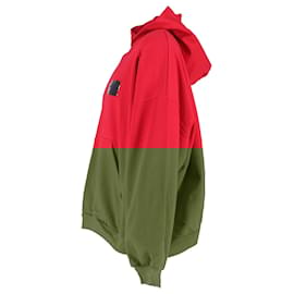 Balenciaga- Balenciaga Gaffer Hoodie in Red Cotton-Red