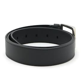 Louis Vuitton-Louis Vuitton Leather Belt M9081T-Black
