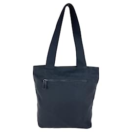 Prada-Prada Nylon Tessuto Logo Tote Bag-Black