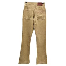 Autre Marque-NON SIGNE / UNSIGNED Trousers T.FR 36 Cotton-Beige