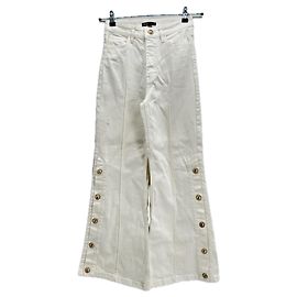 Jeans MAJE T.FR 36 Cotone Bianco