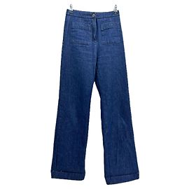 Autre Marque NON SIGNE / NON SIGNÉ Jeans T.FR 34 Coton Bleu