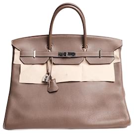 Hermès-Brown Birkin 40 in Togo leather-Brown