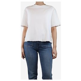 T-shirt bianca a collo rotondo Sofie D'Hoore - taglia UK 8 Bianco