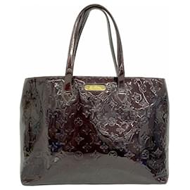 Louis Vuitton-Louis Vuitton Tote Bag Vernis Wilshire MM M91645-Dark red