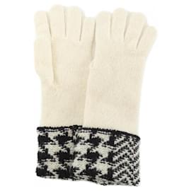 Chanel-Chanel Beige Cashmere Warm Gloves-Beige