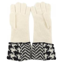 Chanel-Chanel Beige Cashmere Warm Gloves-Beige