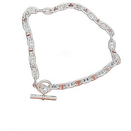 Choker / collar cadena de ancla MM Hermès Hardware de plata