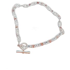 Choker / collana catena d'ancora MM Hermès Silver hardware