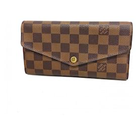 Louis Vuitton-Louis Vuitton Long Wallet in Damier Ebene-Damier ebene