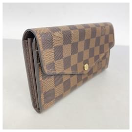 Louis Vuitton-Louis Vuitton Long Wallet in Damier Ebene-Damier ebene