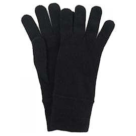 Chanel-Chanel Black Cashmere Blend Gloves-Black