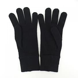 Chanel-Chanel Black Cashmere Blend Gloves-Black