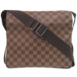 Louis Vuitton-Louis Vuitton Naviglio Damier Shoulder Bag-Brown,Damier ebene