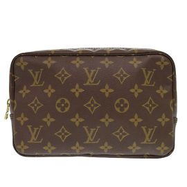 Pouch Monogram True Toilet 23 de Louis Vuitton Castaño Monograma