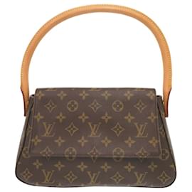 Louis Vuitton-Louis Vuitton Mini Looping Monogram Handbag-Brown,Monogram